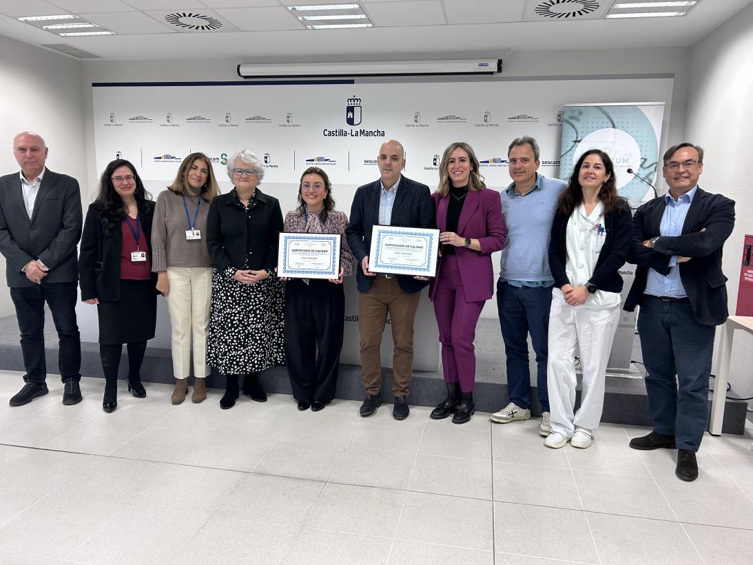 La Unidad de Artritis Psoriásica del Hospital Universitario de Toledo obtiene la certificación `Quantum´ por su excelencia asistencial