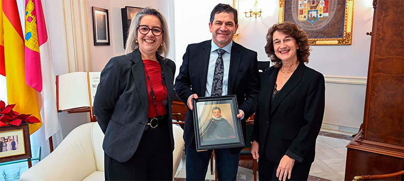 Valverde analiza nuevas iniciativas ligadas a Palmero y el Quijote tras el éxito del nuevo Centro Cervantino de Almodóvar del Campo