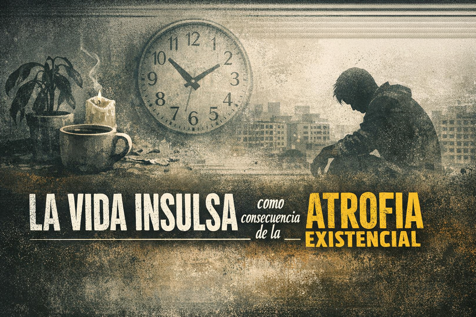 La vida insulsa como consecuencia de la atrofia existencial