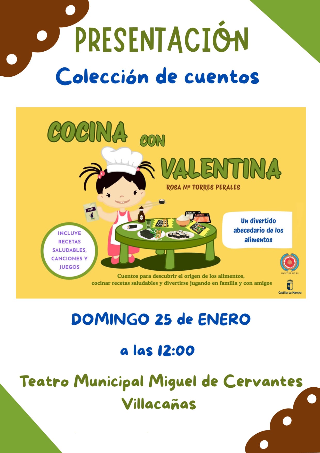 Villacañas acoge la presentación de la colección infantil “Cocina con Valentina”, de la autora Rosi Torres