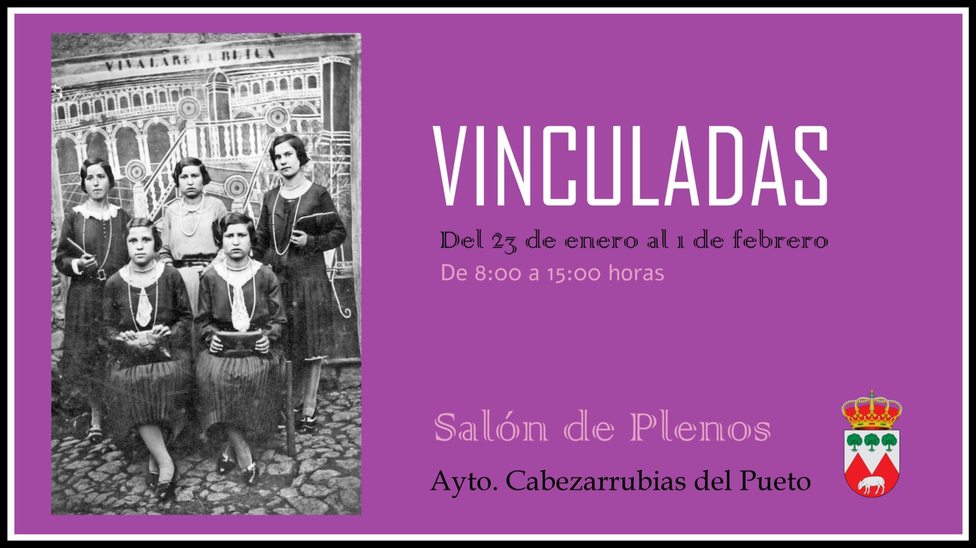 Cabezarrubias del Puerto inaugura la exposición fotográfica «VINCULADAS» dentro de las fiestas patronales de la Virgen de la Paz