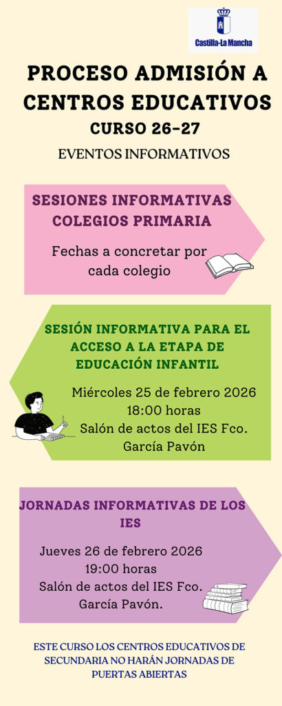 El COEP organiza actos informativos para el proceso de admisión en los centros educativos 1 admision