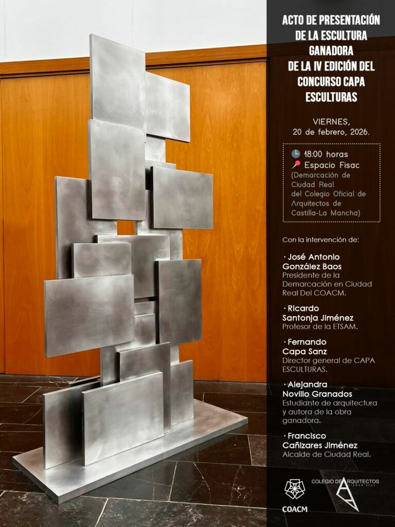 La escultura premiada de la joven ciudadrealeña Alejandra Novillo Granados se incorpora a la sede del Colegio de Arquitectos de Ciudad Real 2 alejandranovillo 2