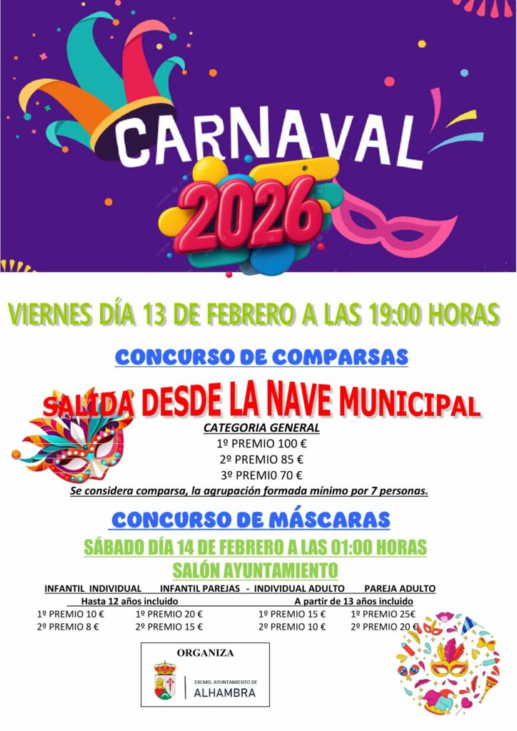 Alhambra da vida a sus Carnavales incorporando un desfile infantil a la programación 1 alhambradavidaasuscarnavales 2