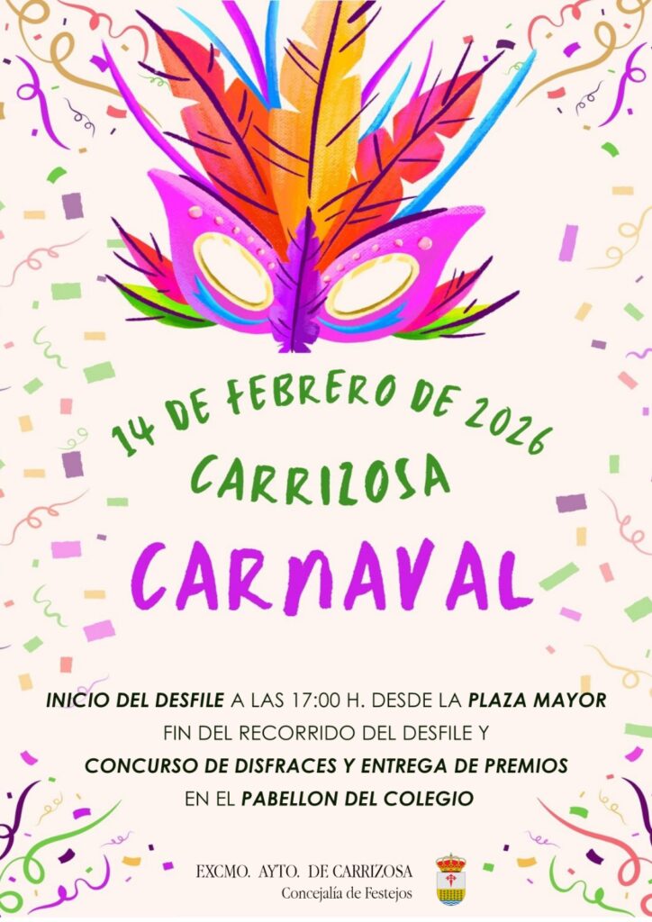 Carrizosa celebrará el día de San Valentín, 14 de febrero, el plato fuerte de su Carnaval, el Desfile y Concurso de Disfraces 4 conciertocarrizosa carnaval 5