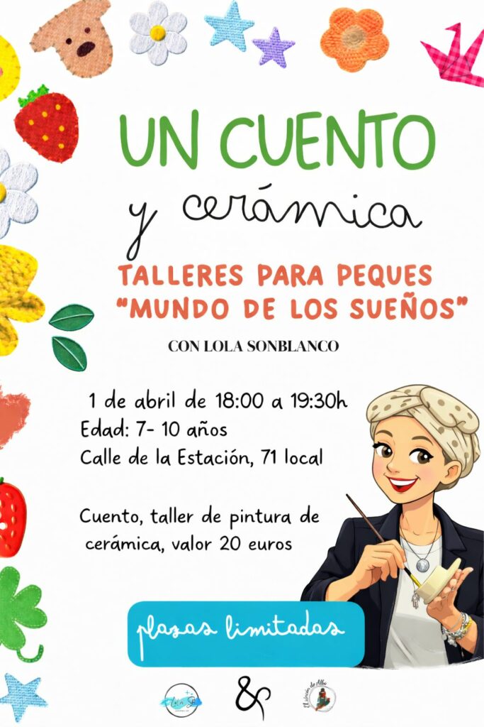 El Rincón de Alba presenta “Un cuento y cerámica”, un taller infantil para dar forma a la imaginación 1 cuentoyceramicatomelloso 2