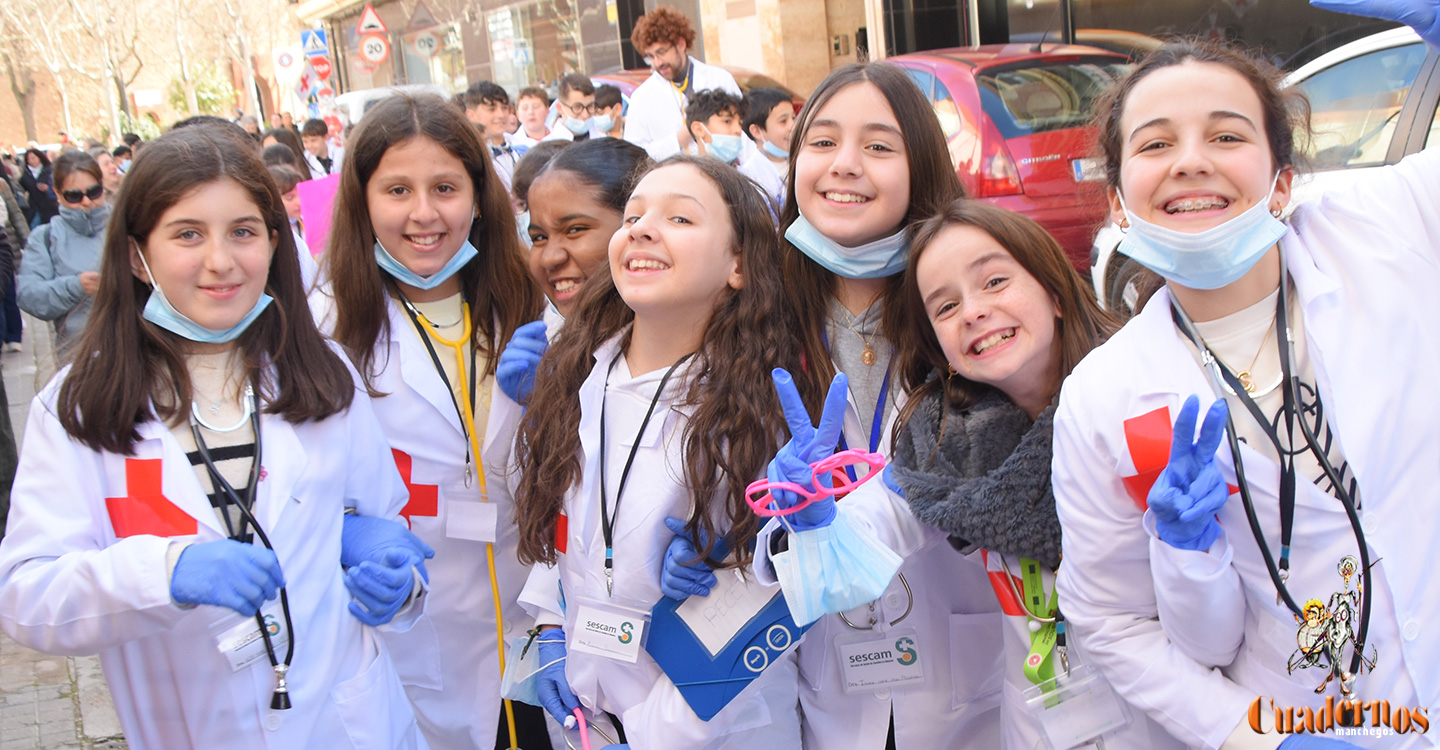 Profesiones, música y alegría: el CEIP Miguel de Cervantes brilla en su tradicional desfile por Tomelloso