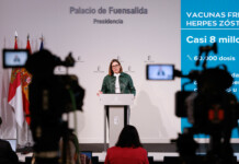 Castilla-La Mancha invierte cerca de 7,5 millones de euros en la adquisición de vacunas frente al herpes zóster