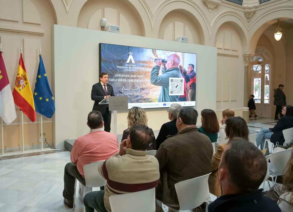 Geoparque Volcanes de Calatrava Ciudad Real se dota de una nueva identidad corporativa que constata una realidad que vertebra a 40 pueblos de la provincia 2 geoparquevolcanes 2