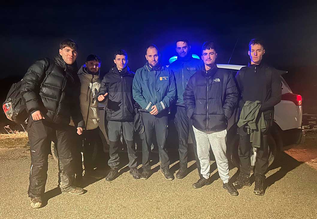 La Guardia Civil localiza a cinco personas que estuvieron desorientadas mientras practicaban senderismo en un paraje de Nerpio