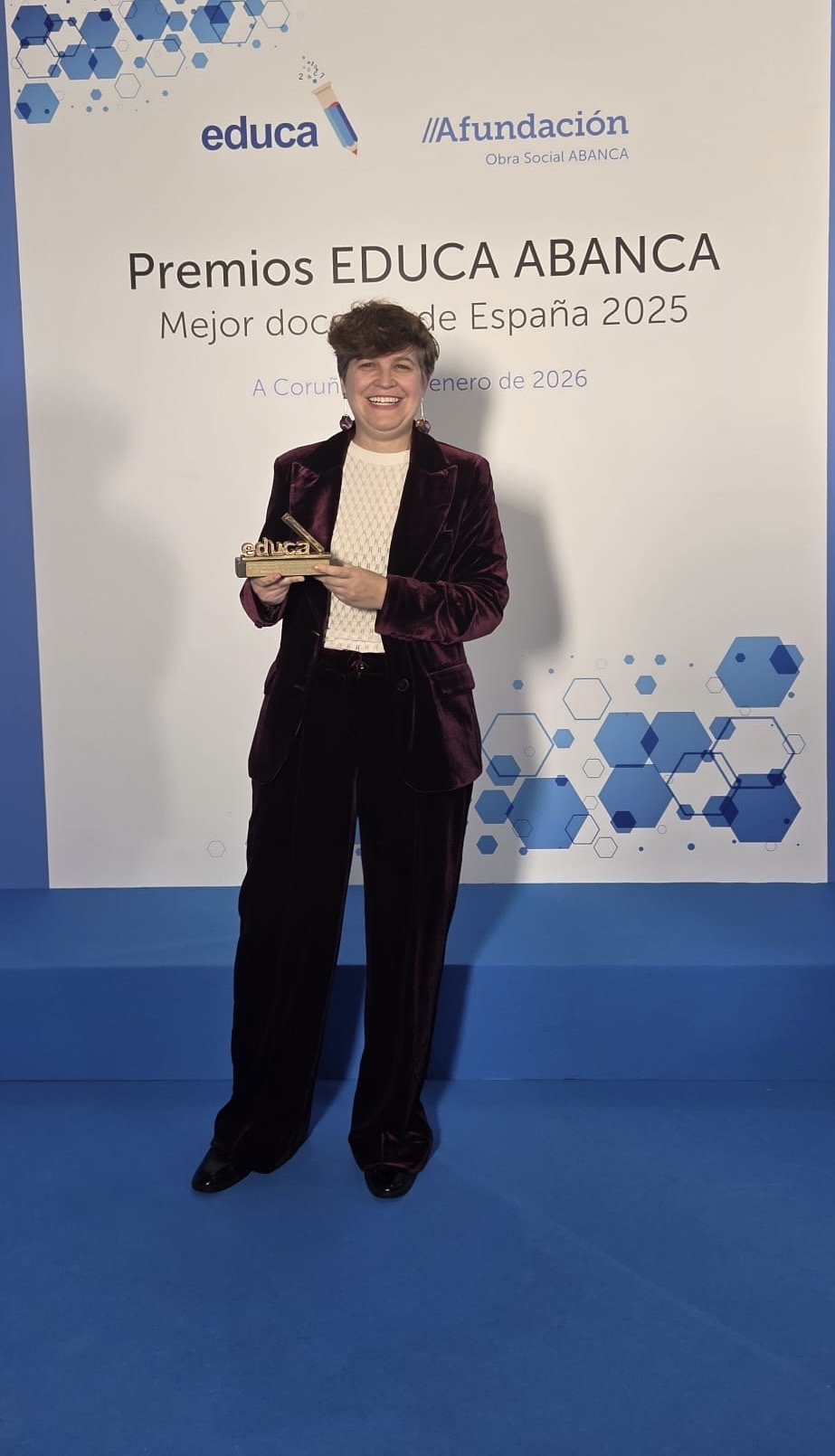 Inmaculada Cantero, maestra del CEIP Ntra. Señora de Peñarroya de Argamasilla de Alba, finalista al premio 