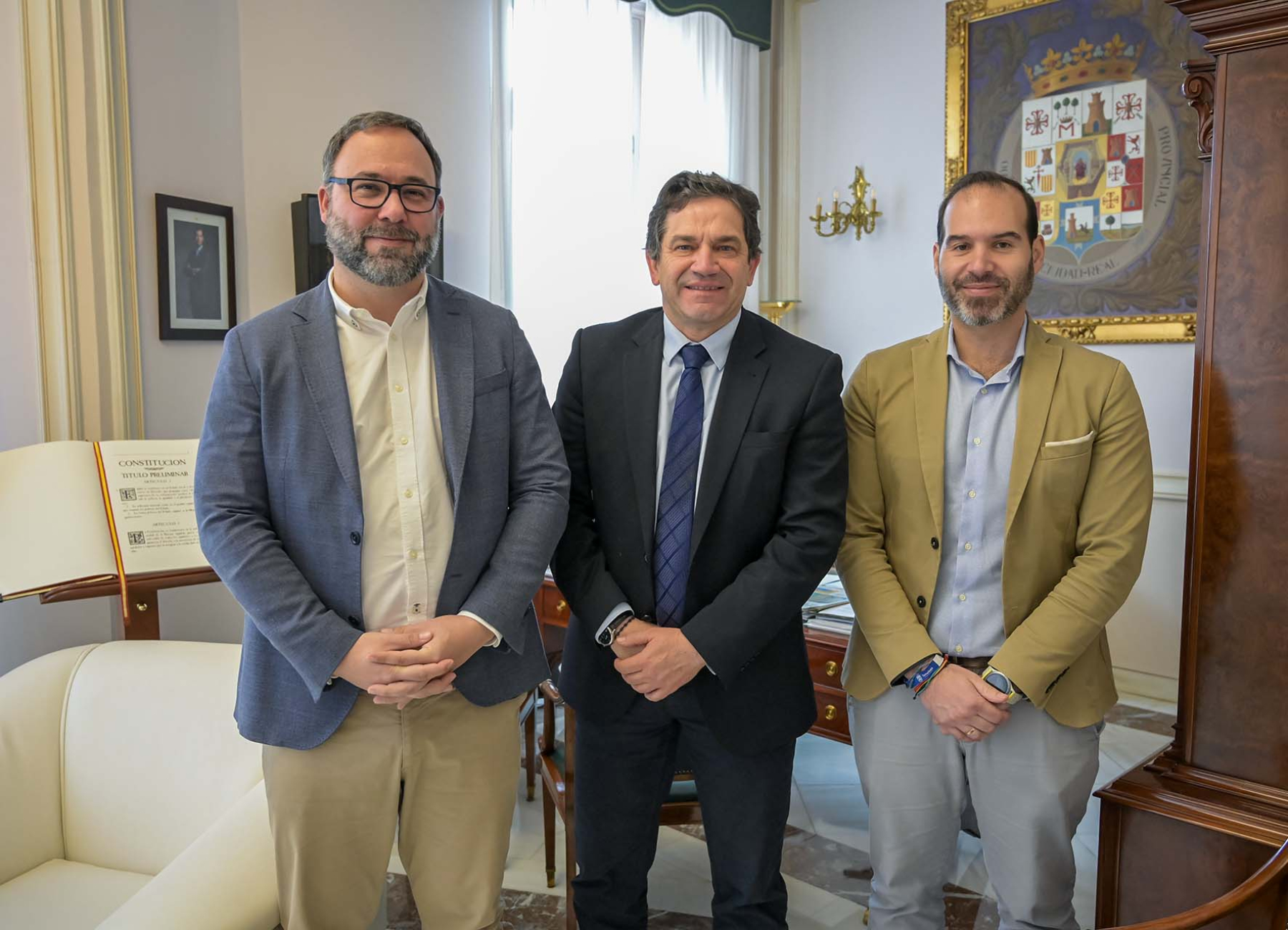 Javier Navarro agradece al presidente de la Diputación su implicación con la reivindicación de la conexión ferroviaria para Tomelloso 1 Javier Navarro agradece al presidente de la Diputación su implicación con la reivindicación de la conexión ferroviaria para Tomelloso