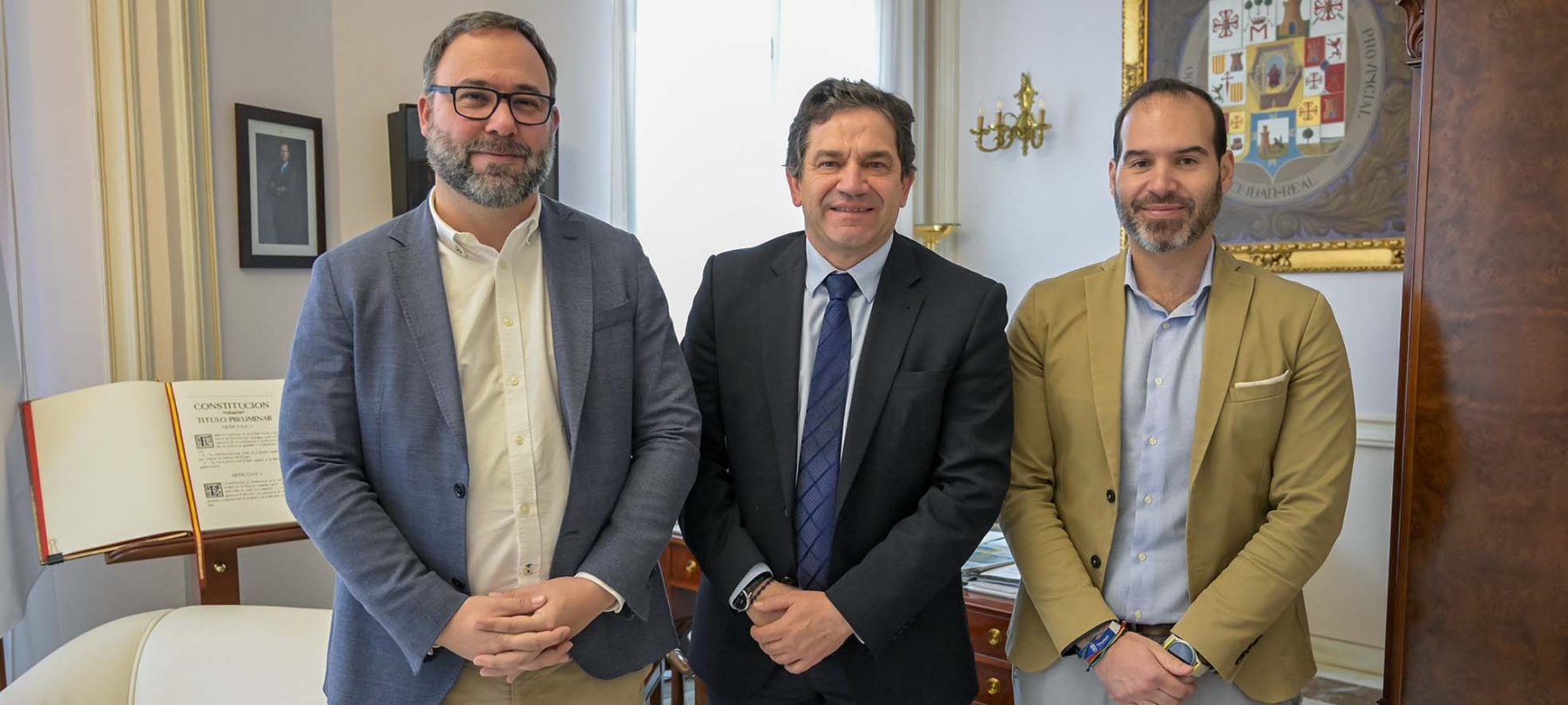 Javier Navarro agradece al presidente de la Diputación su implicación con la reivindicación de la conexión ferroviaria para Tomelloso