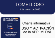 La Policía Nacional ofrecerá en Tomelloso una charla sobre el DNI digital y el uso de la aplicación MiDNI La Policía Nacional ofrecerá una charla sobre el DNI digital y el uso de la aplicación MiDNI