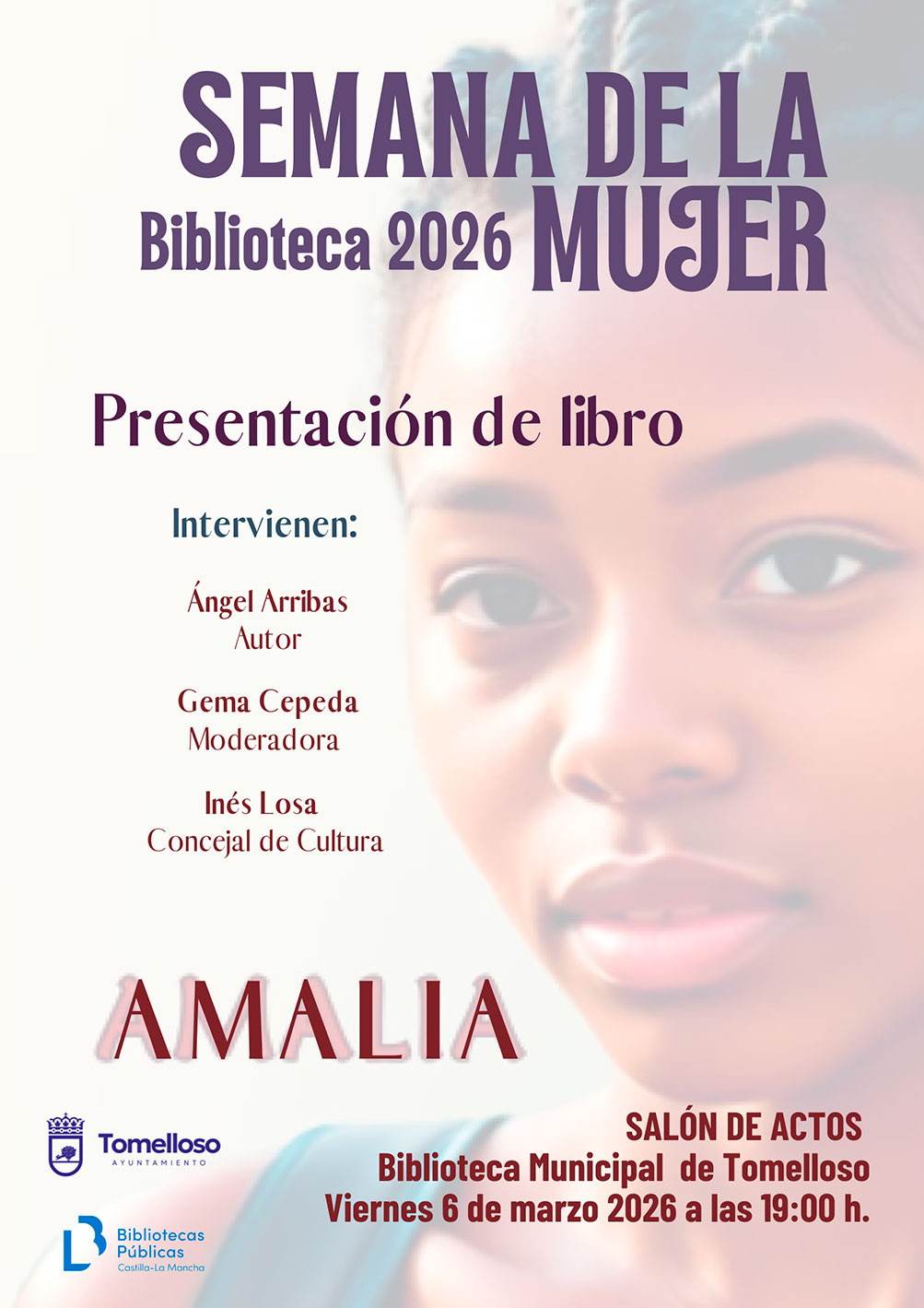 Tomelloso celebra el Día Internacional de la Mujer con “Amalia”, la nueva novela de Ángel Arribas