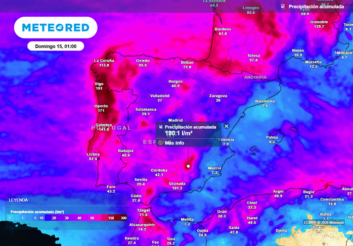 Meteored advierte: se aproxima otro río atmosférico que agravará las lluvias, con deshielos y crecidas