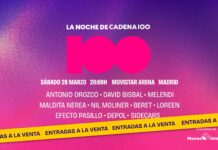Vuelve ‘La noche de la Cadena 100’ con Antonio Orozco, David Bisbal, Melendi, Nil Moliner, Beret, Loreen, Efecto Pasillo, Maldita Nerea, Hermanos Martínez, Depol y Sidecars
