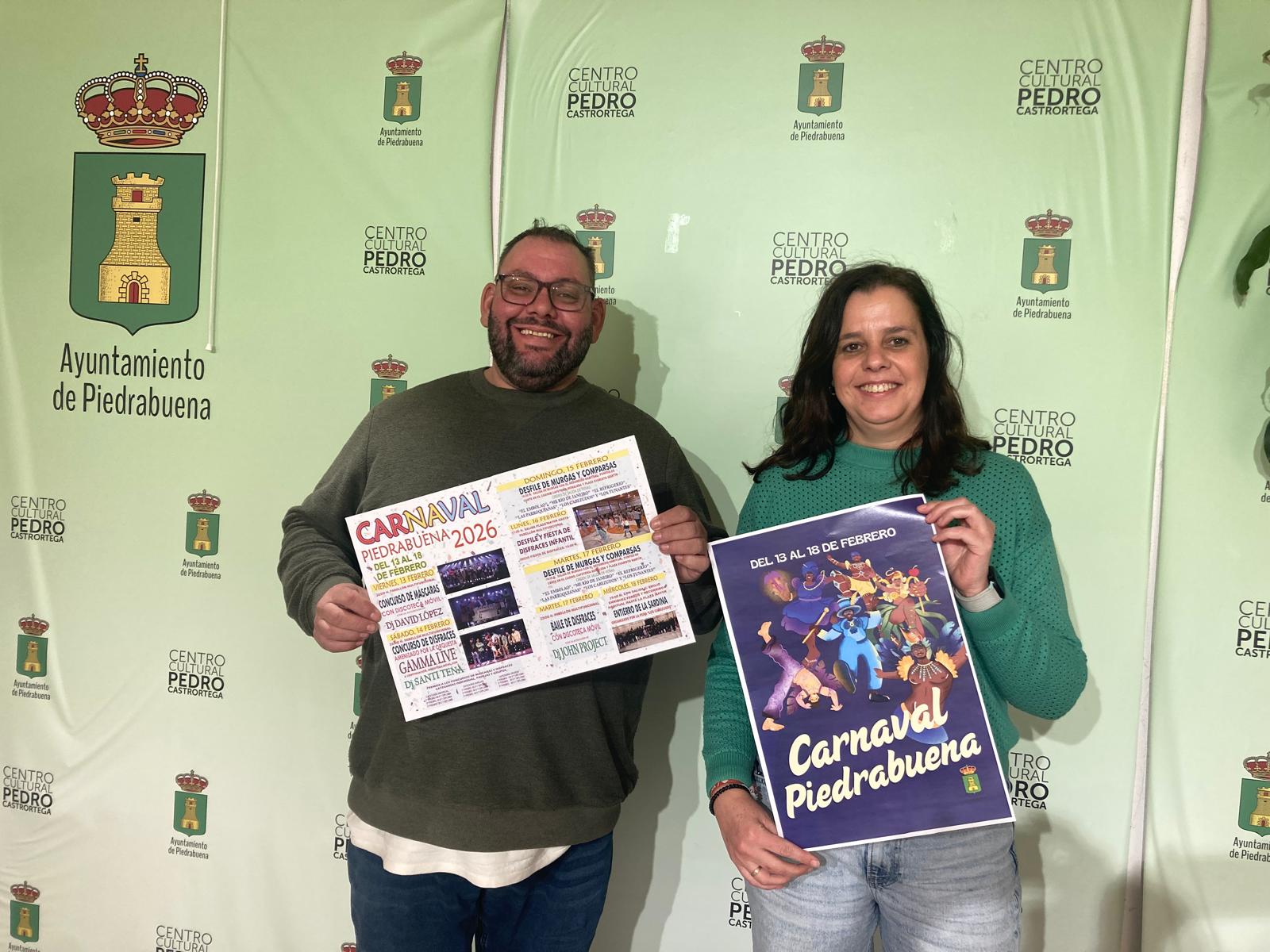El Ayuntamiento de Piedrabuena presenta la programación del Carnaval con una agenda llena de color, música y diversión