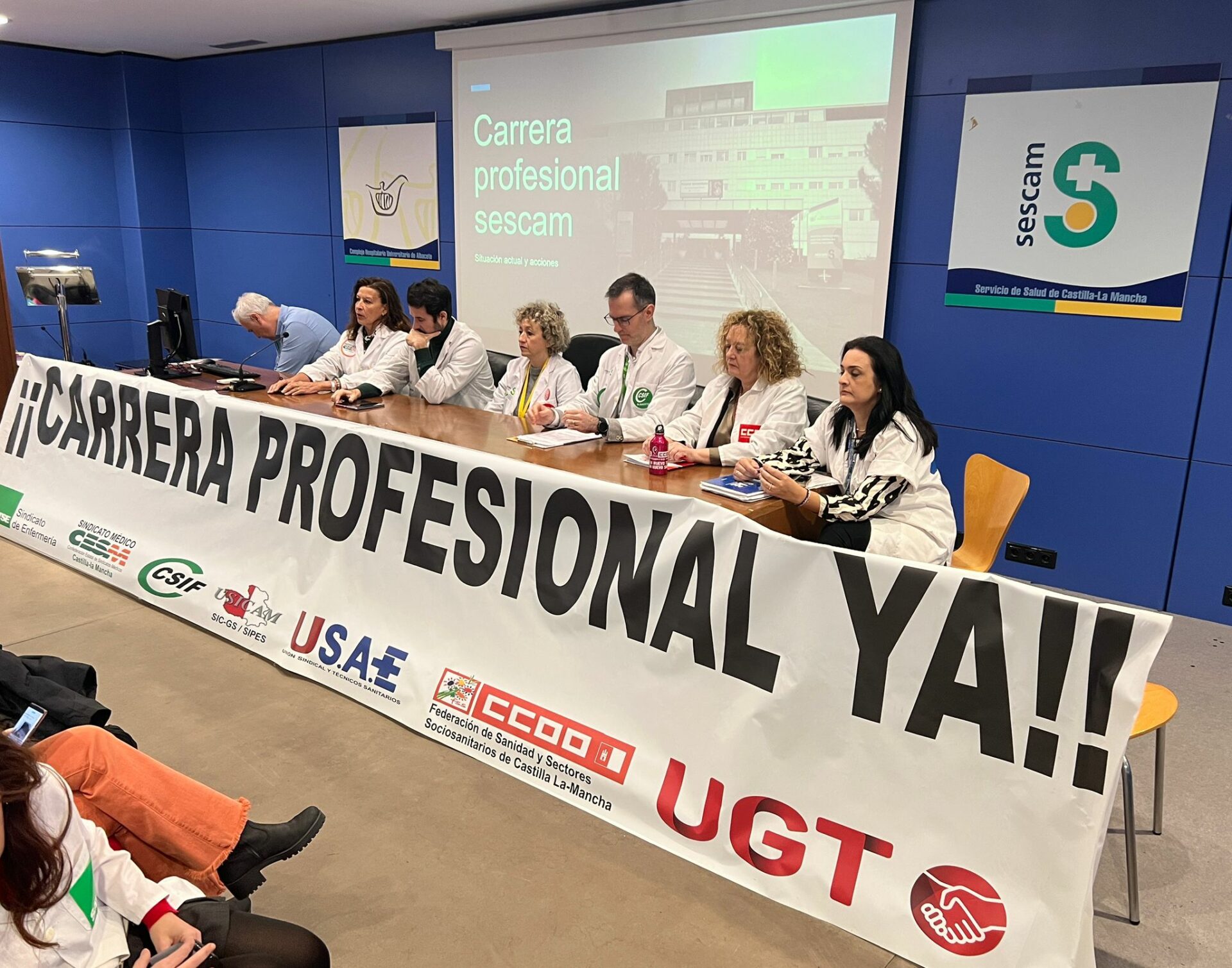 Los sindicatos del Sescam retoman las acciones para reclamar la Carrera Profesional