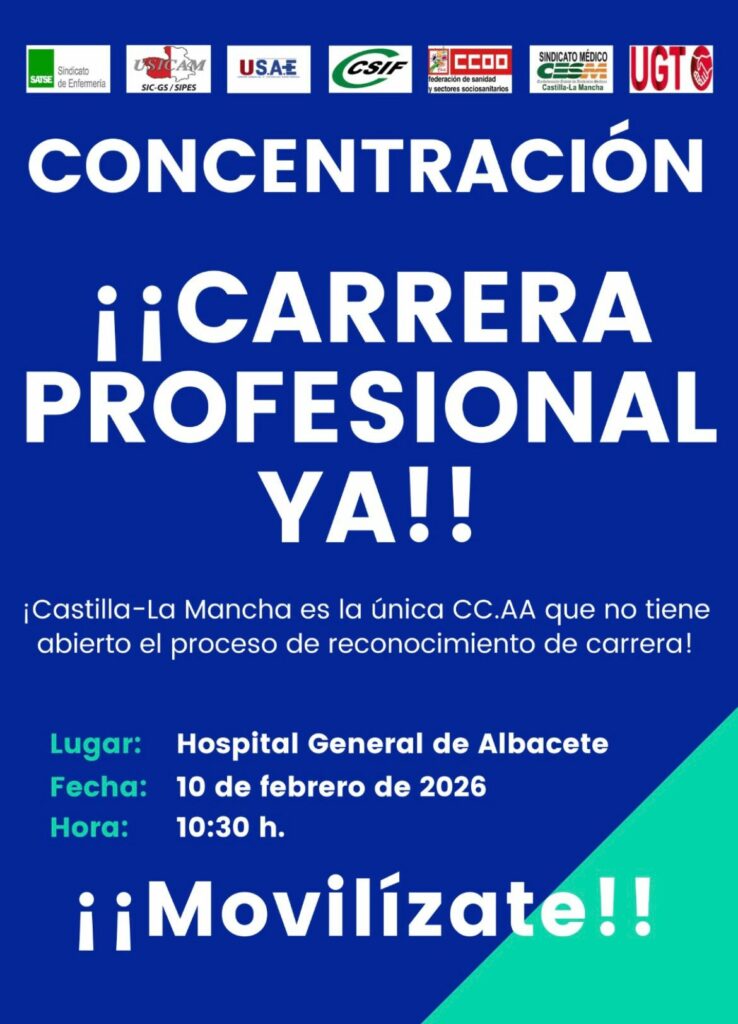 Los sindicatos del Sescam retoman las acciones para reclamar la Carrera Profesional 2 sindicatossescam 5