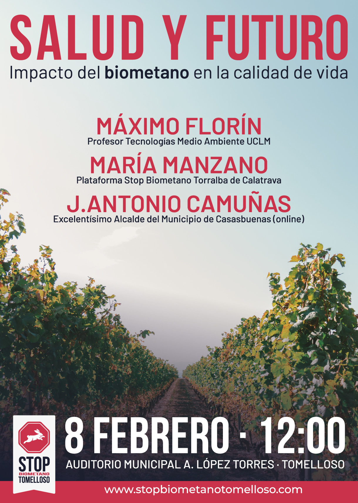 STOP Biometano Tomelloso organiza una conferencia sobre el impacto de la macroplanta en la calidad de vida