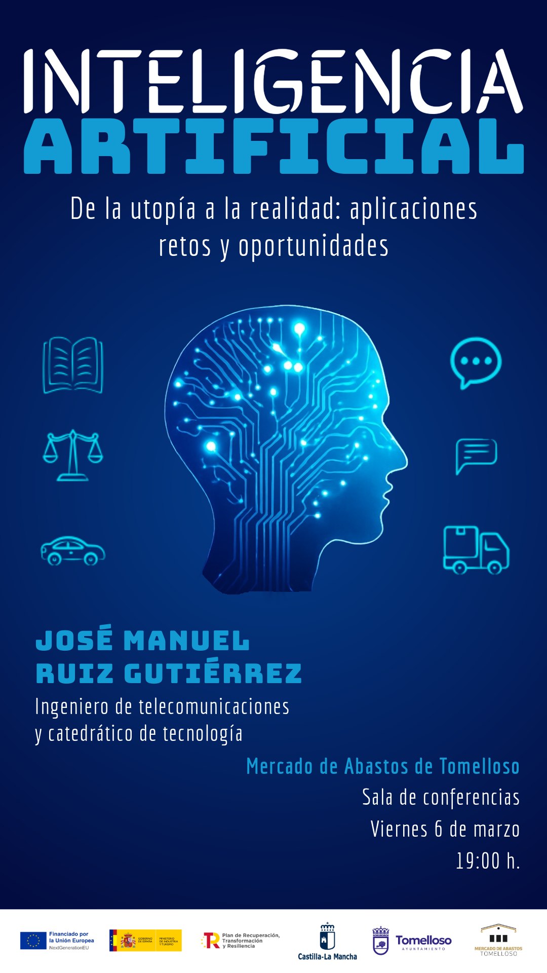 Tomelloso se asoma al futuro: una conferencia para entender la Inteligencia Artificial sin humo