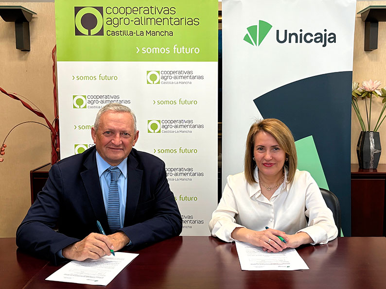 Acuerdo entre Unicaja y Cooperativas Agro-alimentarias Castilla-La Mancha para respaldar al sector en una nueva campaña de la PAC