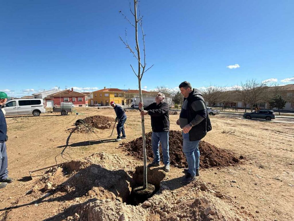 Cerca de un centenar de vecinos de Villacañas participan en la plantación del futuro Parque de la Diversidad con la iniciativa “Apadrina un árbol” 3 apadrinaarbol 4