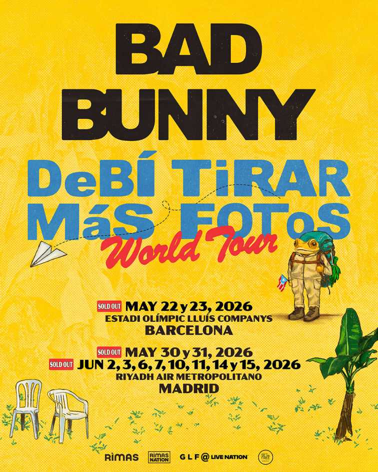 Bad Bunny desata la euforia en España con su gira “Debí Tirar Más Fotos World Tour” 1 Bad Bunny desata la euforia en España con su gira “Debí Tirar Más Fotos World Tour”
