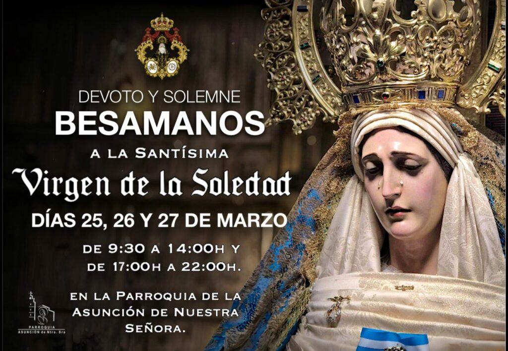 La Virgen de la Soledad recibe el cariño de sus fieles en un besamanos especial en la Iglesia de la Asunción 1 besamanossoledad 7