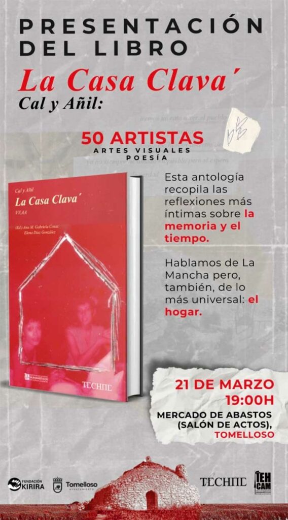 Grupo Artístico Téchne presentará la antología “Cal y Añil”, titulada La casa clava’, en el Mercado de Abastos 1 Grupo Artístico Téchne presentará la antología “Cal y Añil”, titulada La casa clava’, en el Mercado de Abastos