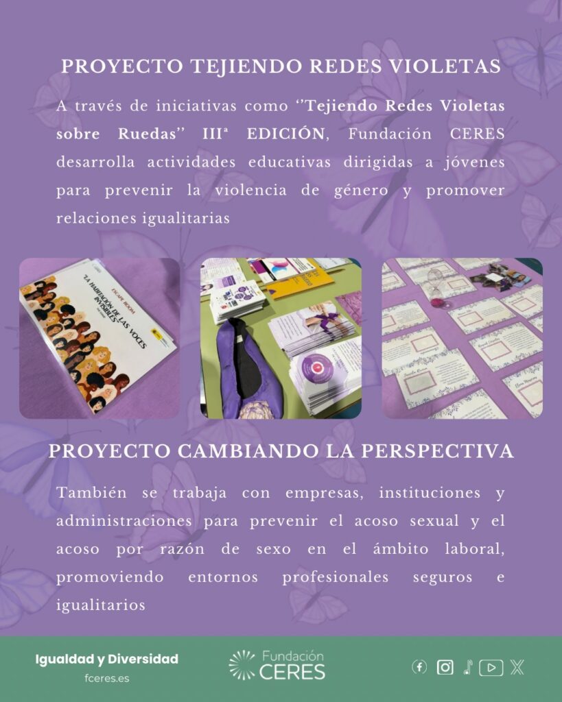 Fundación Ceres recuerda en el 8M que cuidar, escuchar y acompañar también transforma la sociedad y es avanzar en igualdad 2 ceres8m 3