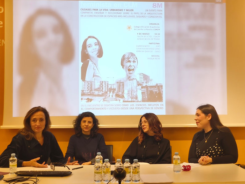El COACM reflexiona en Toledo sobre urbanismo y perspectiva de género con motivo del 8M