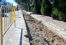 Comienzan obras en Tomelloso de reparación de firme y de adaptación de pasos de peatones elevados para mejorar el drenaje Comienzan obras de reparación de firme y en unos días también de adaptación de pasos de peatones elevados para mejorar el drenaje