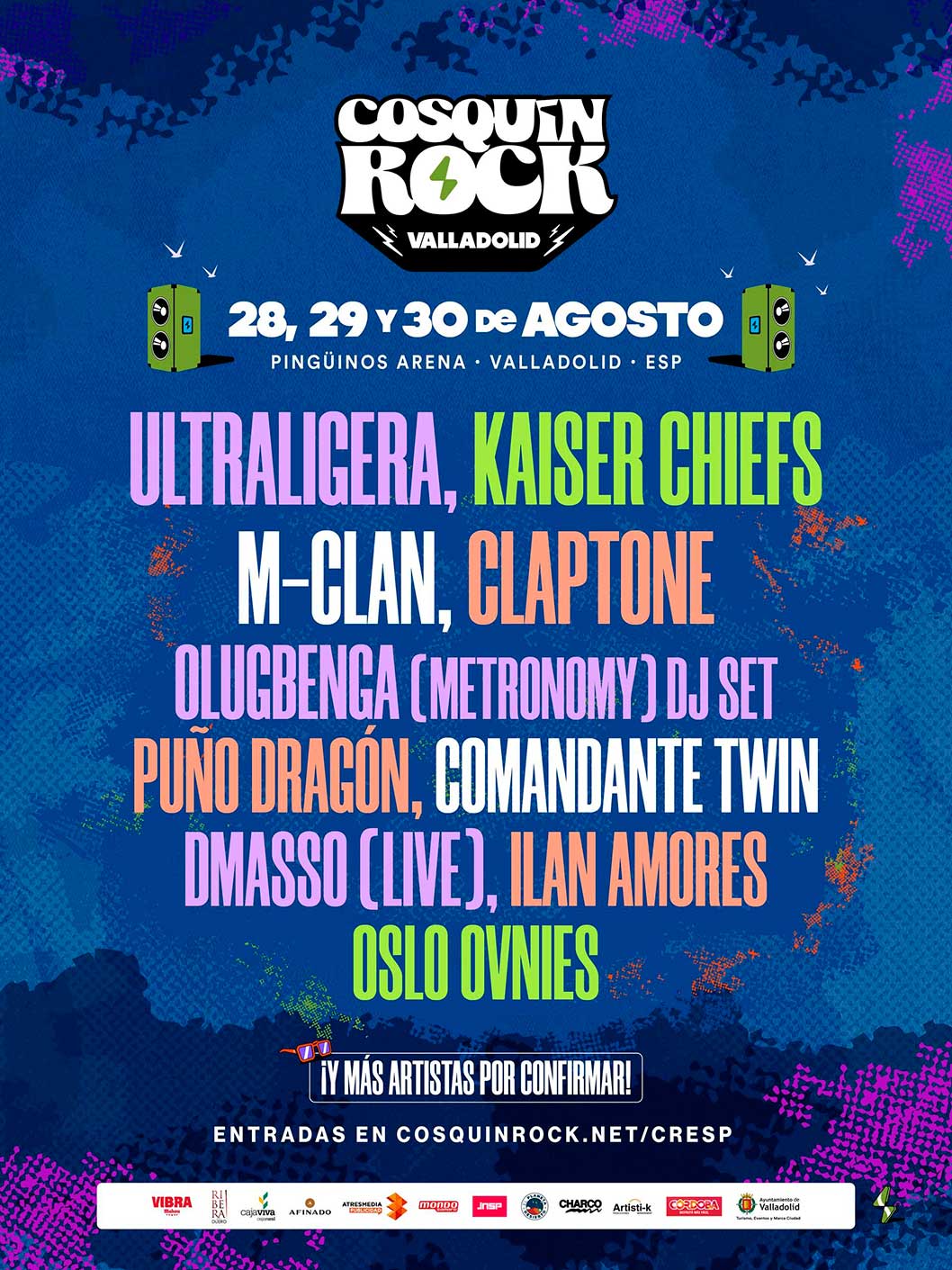 Cosquín Rock Valladolid anuncia el cartel de su tercera edición y confirma tres días de música en la ciudad