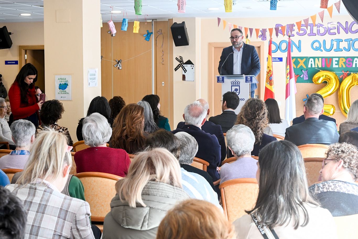 El alcalde destaca su compromiso con el bienestar social y la “mano tendida” a otras administraciones en el 20 aniversario de la Residencia Don Quijote