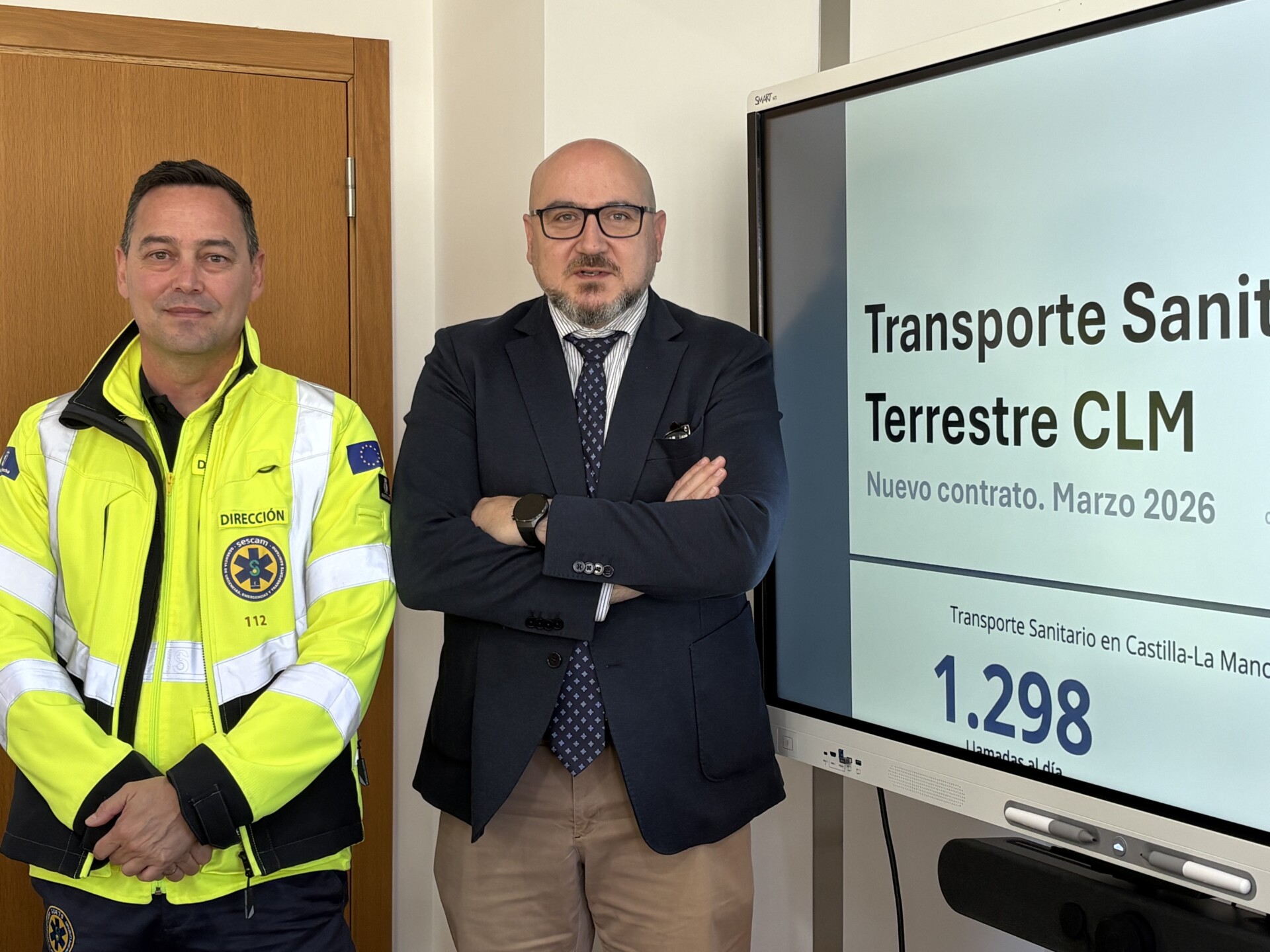 El nuevo contrato de transporte sanitario refuerza la asistencia en la provincia de Ciudad Real con una inversión de 134 millones de euros