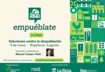 La Rioja acogerá el 4 de marzo «Empuéblate: soluciones contra la despoblación», organizado por Fundación Eurocaja Rural y moderado por Manuel Campo Vidal La Rioja acogerá el 4 de marzo "Empuéblate: soluciones contra la despoblación", organizado por Fundación Eurocaja Rural y moderado por Manuel Campo Vidal