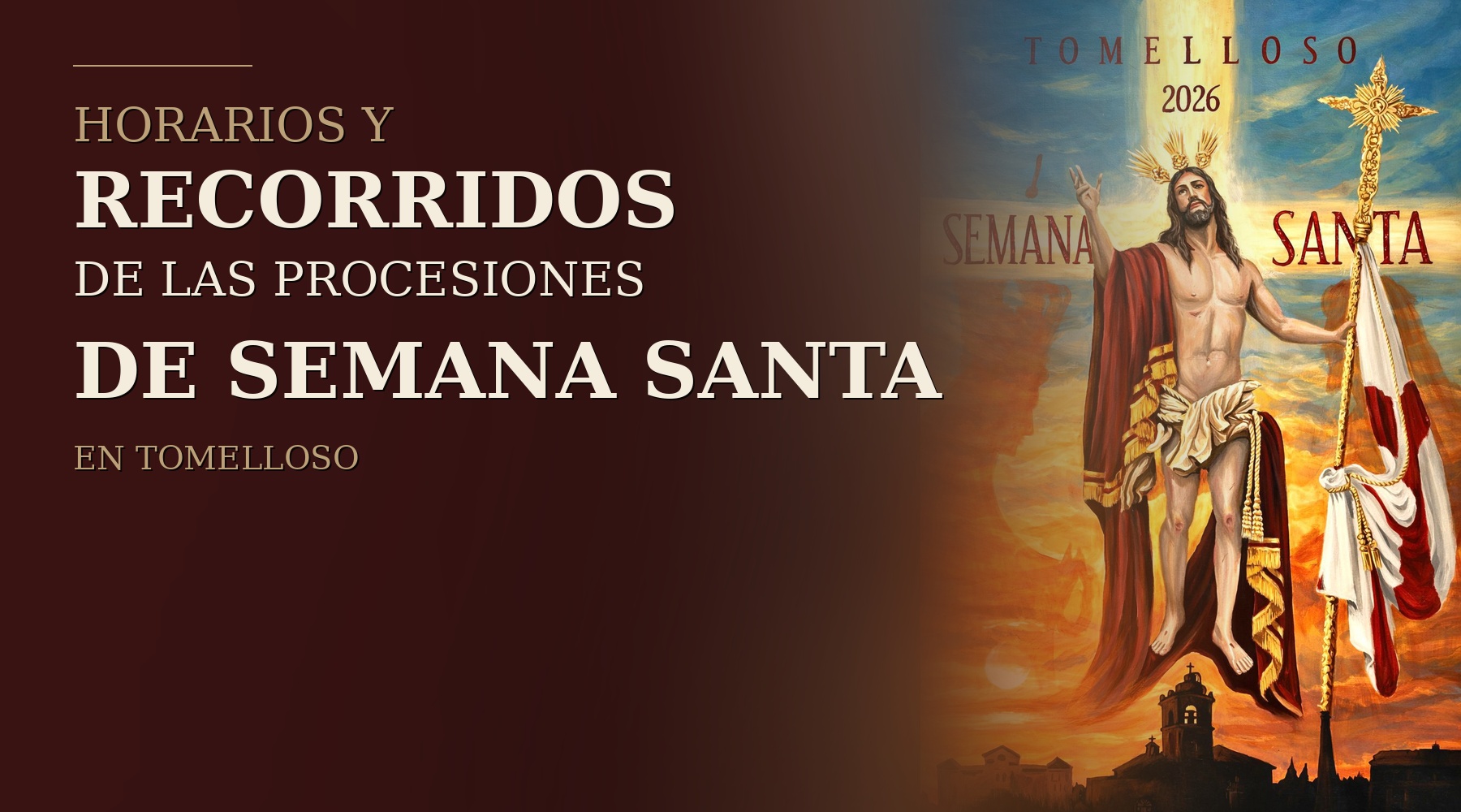 Semana Santa 2026 en Tomelloso: horarios, recorridos y novedades