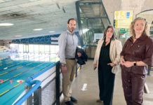 Patricia Saldaña visita las instalaciones de la Ciudad Deportiva de Tomelloso La vicepresidenta de la Diputación Patricia Saldaña visita las instalaciones de la Ciudad Deportiva