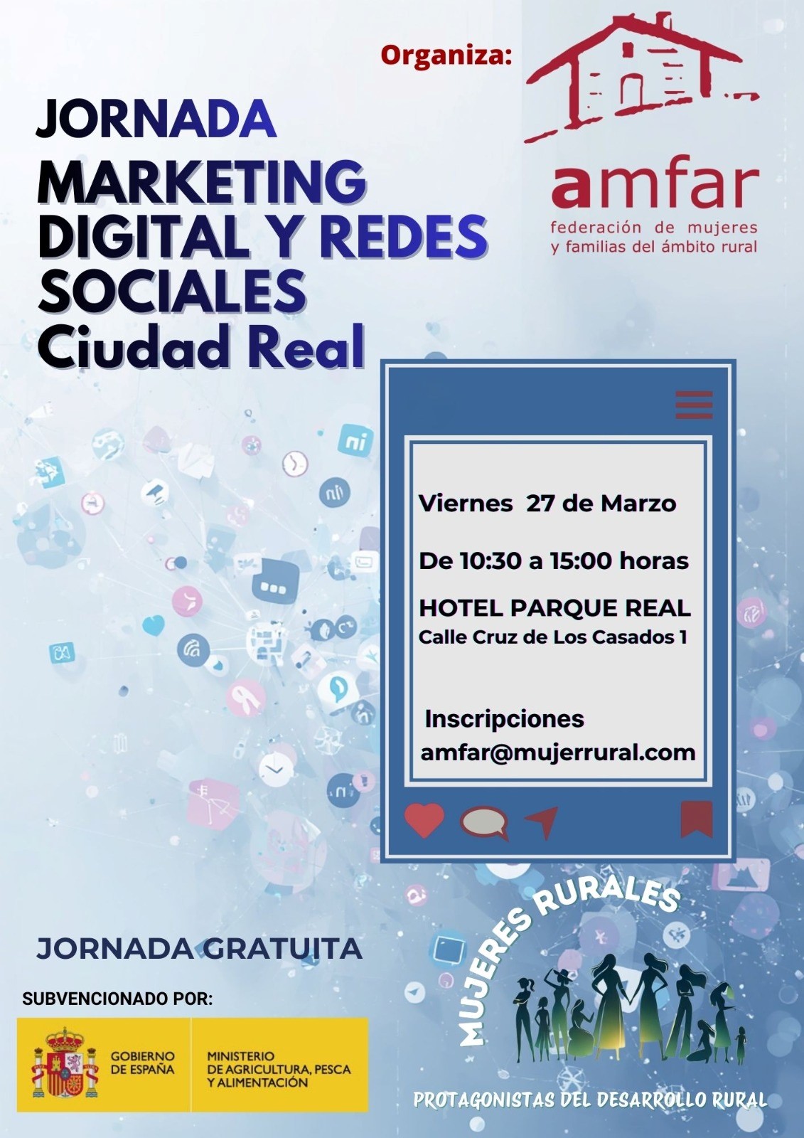 AMFAR ofrece formación tecnologíca a sus directivas para superar la brecha digital en el ámbito rural