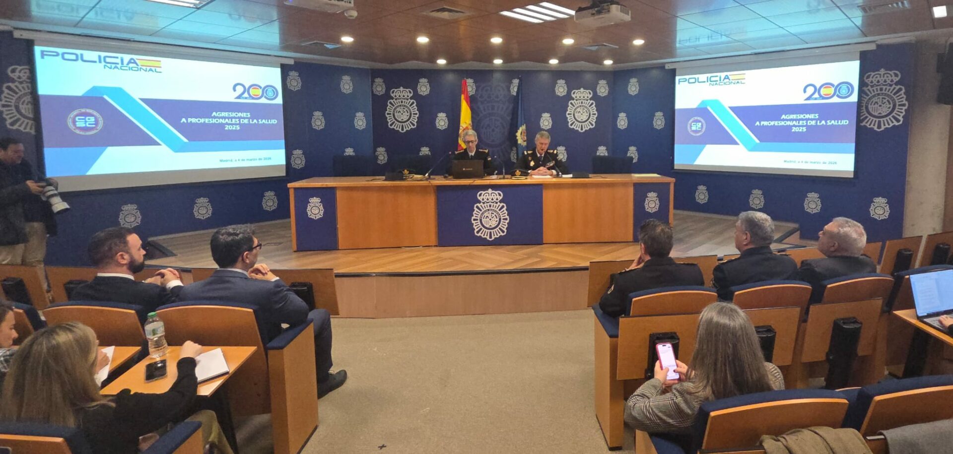 La Policía Nacional presenta el balance de las agresiones a profesionales sanitarios durante el pasado 2025