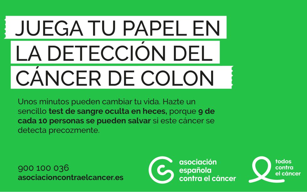 9 de cada 10 personas sobrevivirían al cáncer de colon si se detectara a tiempo