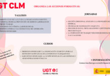 UGT Castilla-La Mancha presenta una amplia oferta formativa para que sus delegados y delegadas refuercen la acción sindical UGT Castilla-La Mancha presenta una amplia oferta formativa para que sus delegados y delegadas refuercen la acción sindical