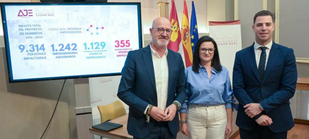 La Diputación de Ciudad Real impulsa el emprendimiento en la provincia con un nuevo programa en colaboración con AJE 1 zarcoaje