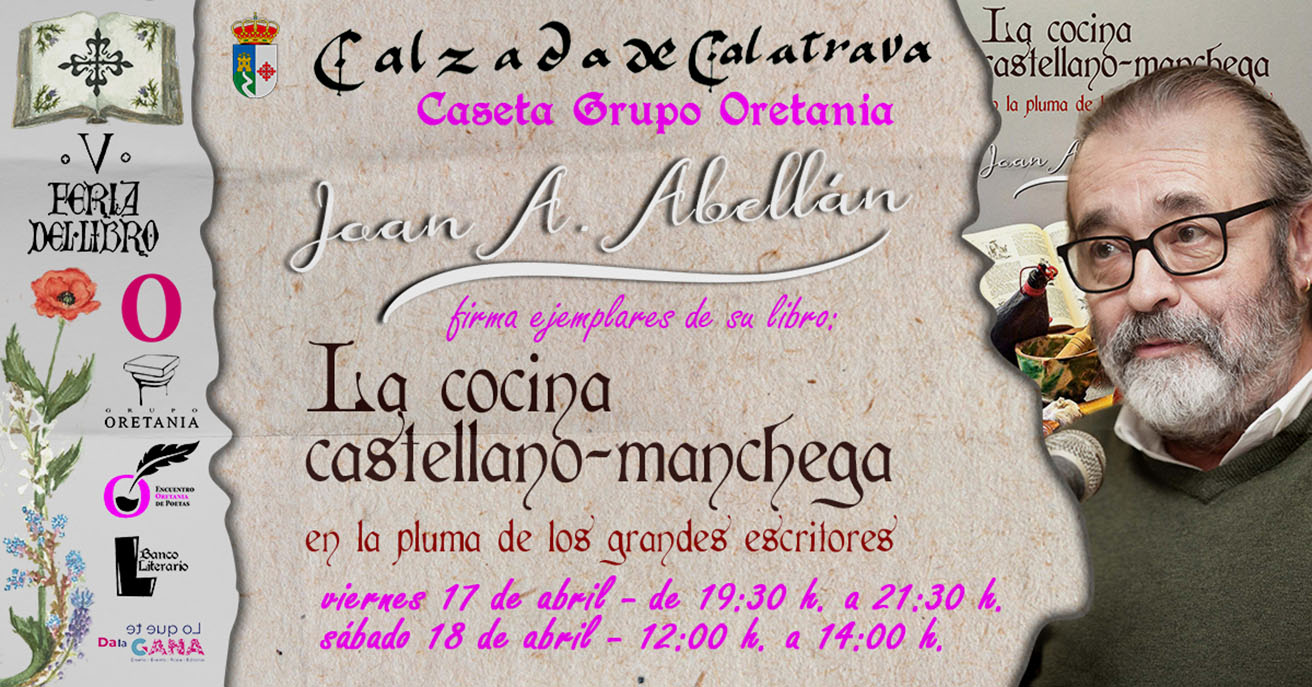 Joan A. Abellán, el autor que ha sentado a los genios de la literatura a la mesa de La Mancha