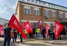 La plantilla de la empresa Brahm de Manzanares se moviliza para exigir mejoras salariales La plantilla de la empresa Brahm de Manzanares se moviliza para exigir mejoras salariales