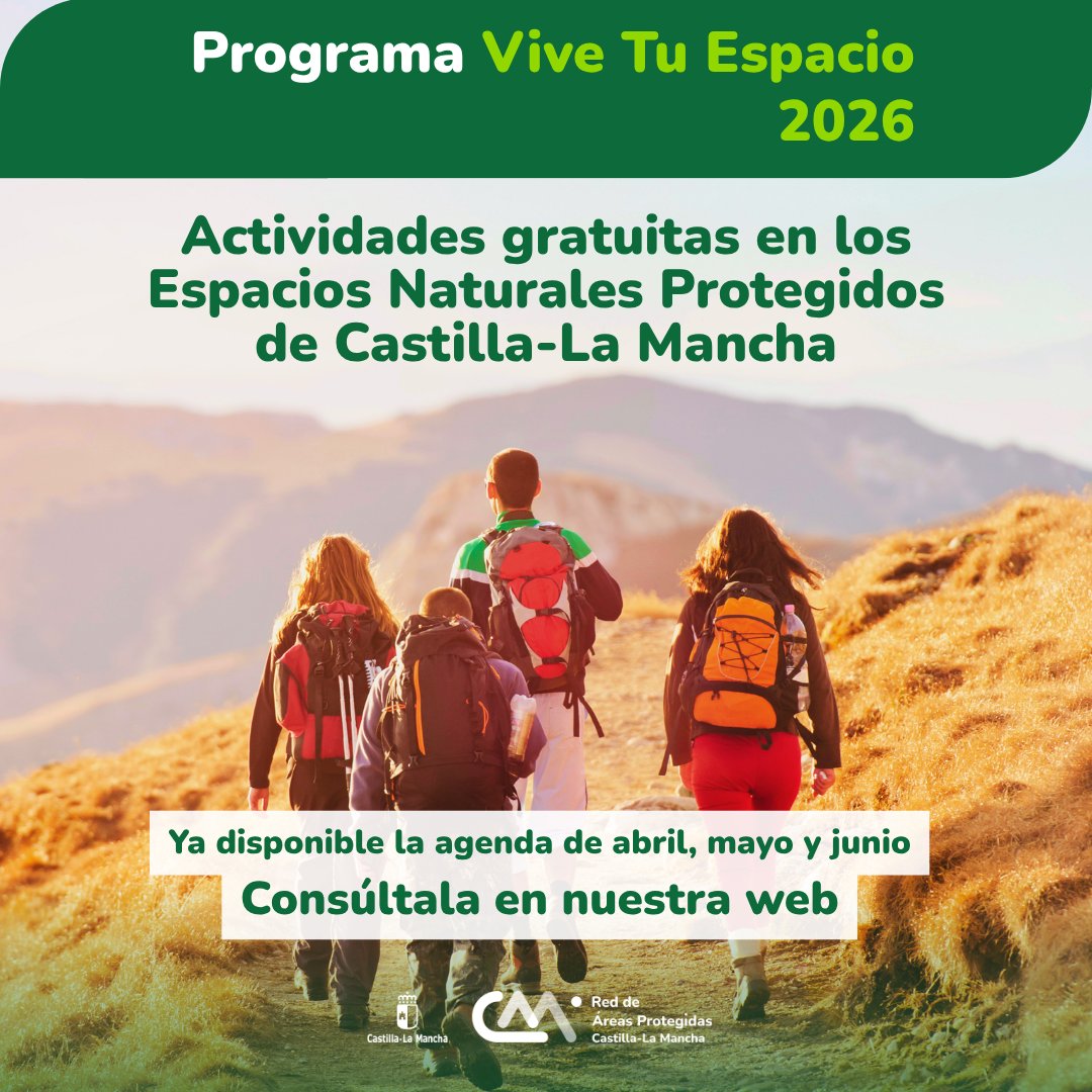 Castilla-La Mancha invita a vivir la primavera en la naturaleza con más de 40 actividades gratuitas del programa ambiental ‘Vive Tu Espacio’