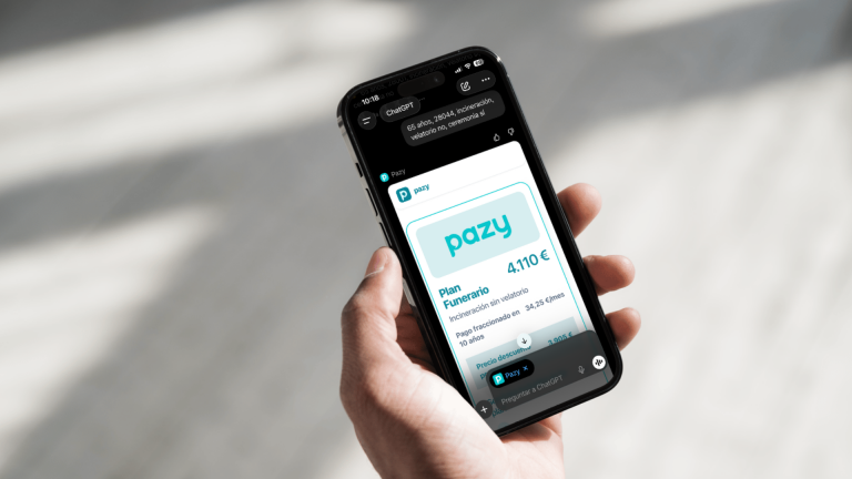 Pazy se convierte en la primera funeraria con una app integrada en ChatGPT