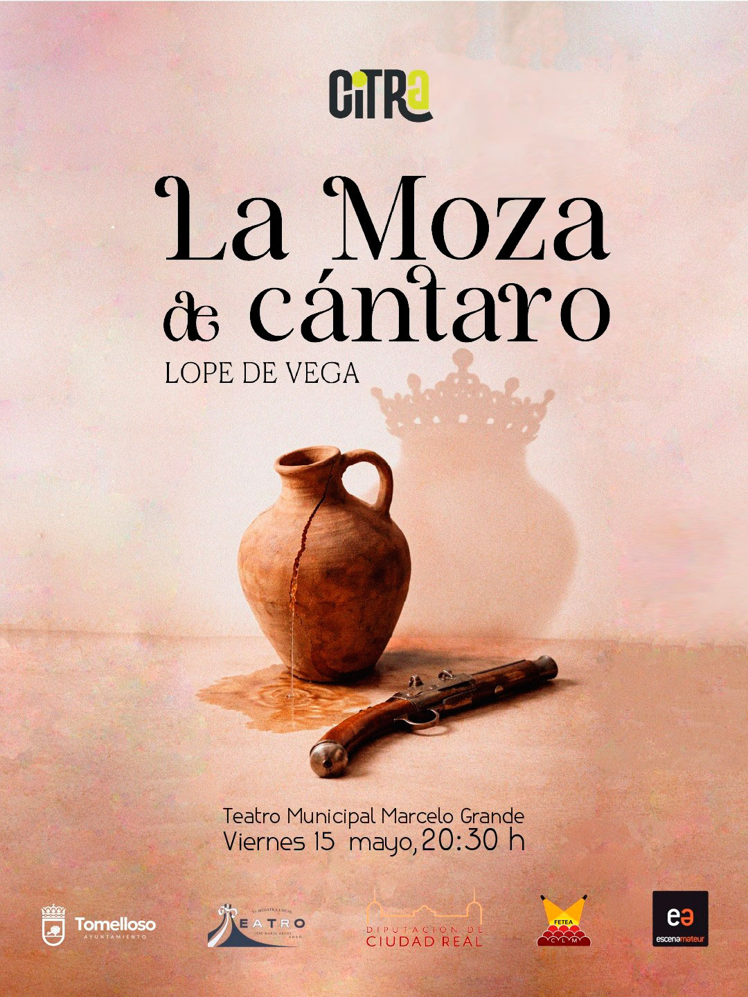 Citra levanta el telón en Tomelloso con La moza de cántaro, su esperado primer estreno teatral